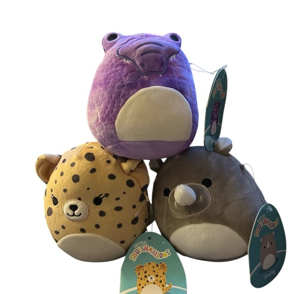 Squishmallows Pet Plush Trio - Purple, Brown, Tan - Picture 2 of 8